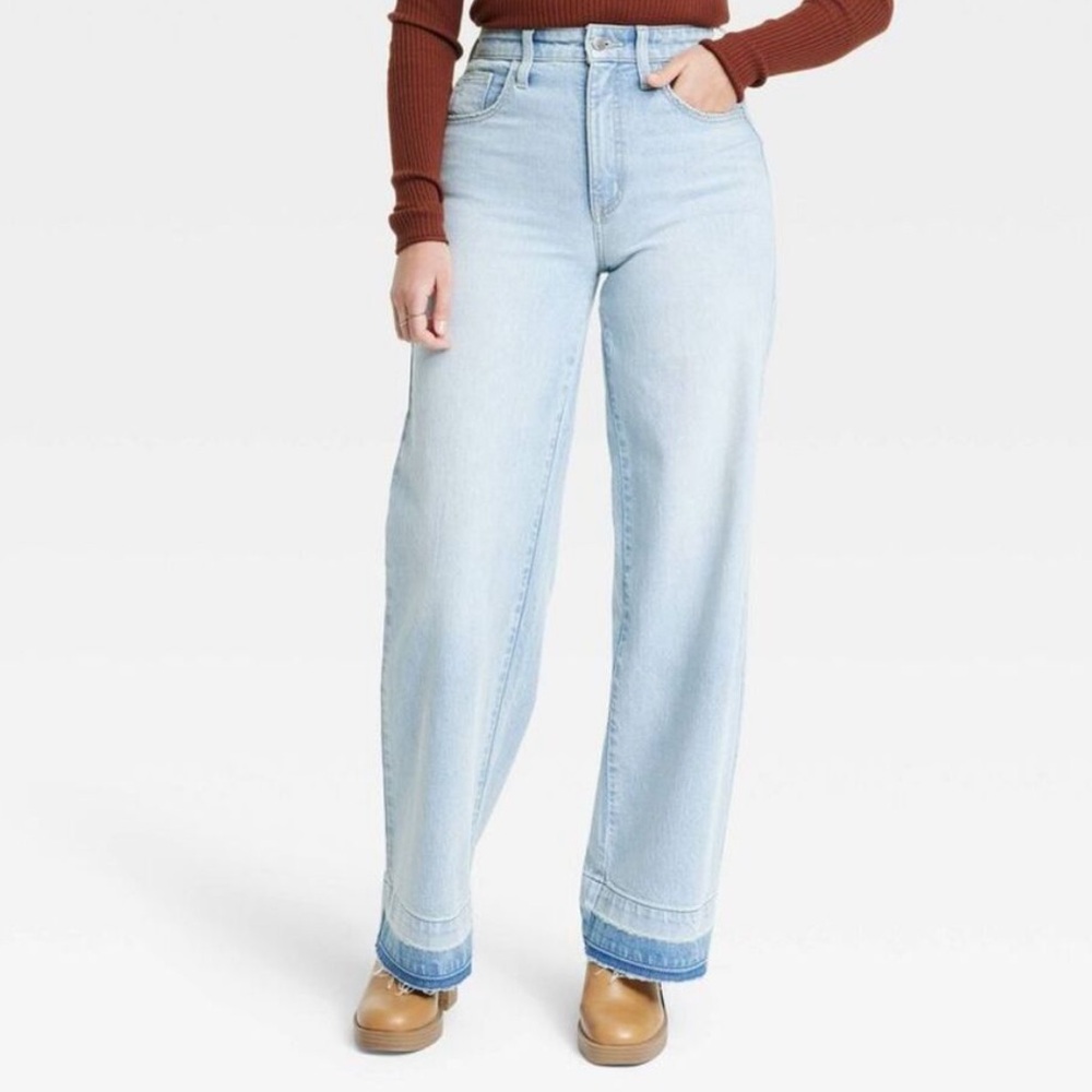 Universal Thread High-Rise Wide Leg Jean Light Wash-4L